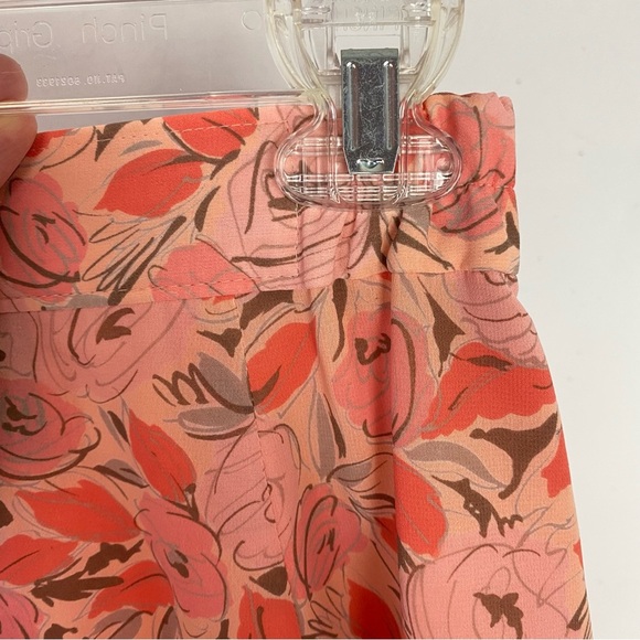 Vintage 80s Pendleton Skirt Womens Size 6 Small Midi Floral Orange Made In USA - Picture 11 of 11